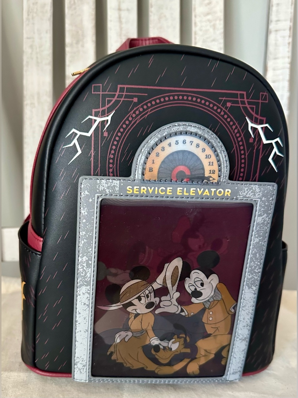 Disney Parks Mickey & Friends Tower of Terror Loungefly Mini Backpack